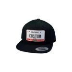 CALIFORNIA White Custom License Plate Snapback or Trucker Hat